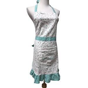 SP Womens Apron He Makes All Things BeautifulWhite Green Gray
